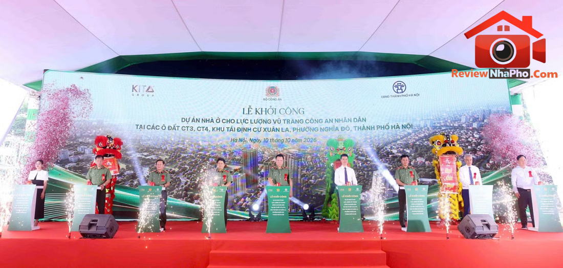 Hà Nội khởi công dự án nhà ở cao tầng cho lực lượng công an