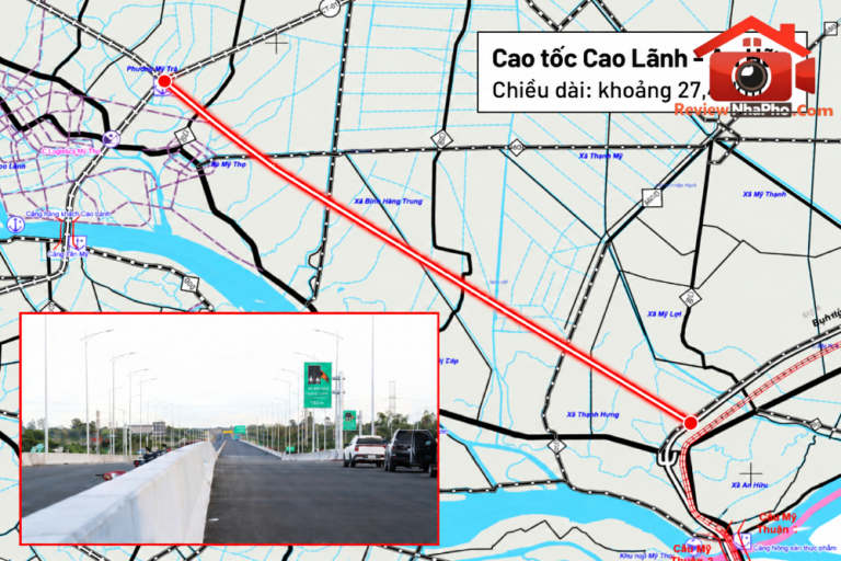 Cao tốc Cao Lãnh – An Hữu sắp hoàn thành, đáng chú ý tại Đồng Tháp