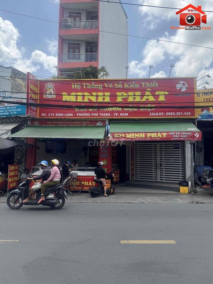 Review nhà phố 272 Đường Bình Long Quận Tân Phú TP.HCM giá 34 tỷ