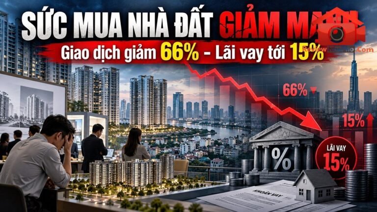 Sức mua nhà đất quý III giảm mạnh, lãi vay tạo áp lực lớn