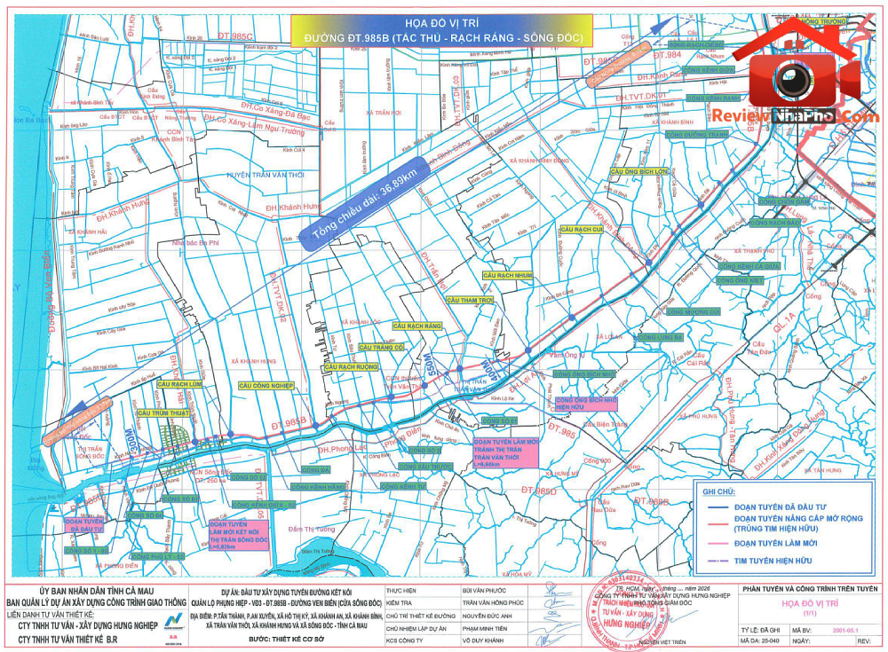 8 xã, phường ở Cà Mau sắp có tuyến đường 50km đi qua, xây mới 19 cây cầu- Ảnh 4.