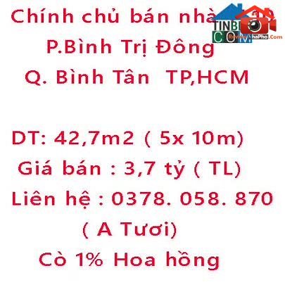Review nhà phố Tỉnh Lộ 10, Bình Trị Đông, Quận Bình Tân, TP.HCM