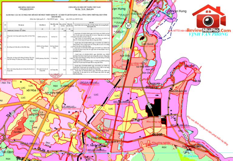 Khánh Hòa thu hồi đất cho 7 dự án lớn năm 2026
