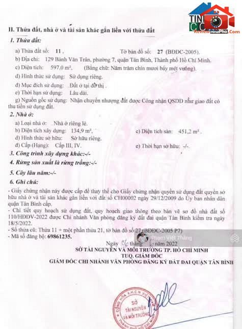 Review nhà phố 129 Bành Văn Trân, Phường 7, Quận Tân Bình, TP.HCM