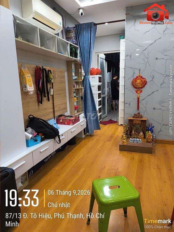 Review nhà phố Tô Hiệu, Phường Hiệp Tân, Quận Tân Phú, TP.HCM – giá 2.3 tỷ
