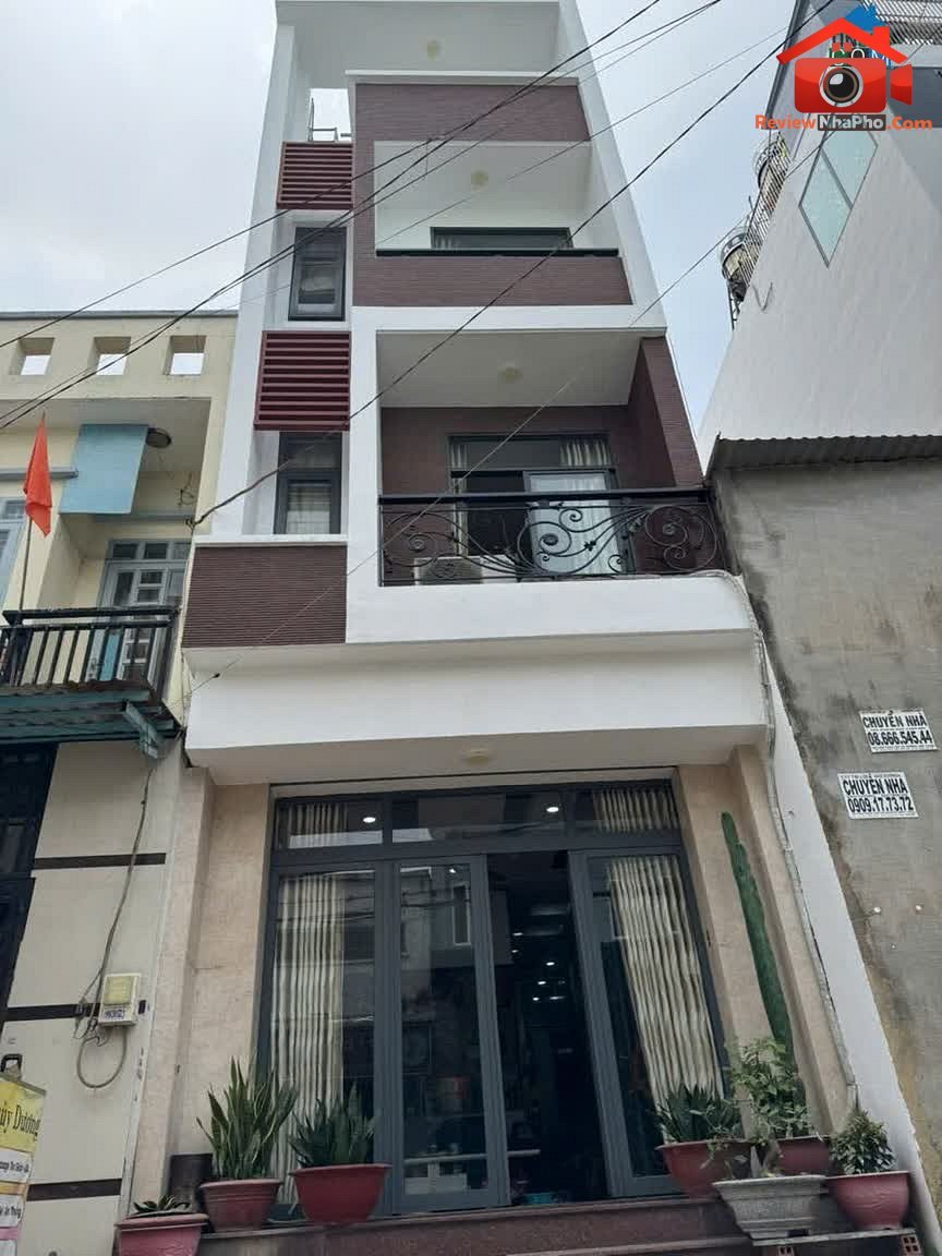 Review nhà phố Bình Tân 72m², 4 tầng gần chợ Phan Thanh Giản