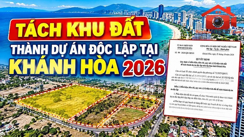 Quy định mới về tách đất tại Khánh Hòa: 6 điều kiện cần lưu ý