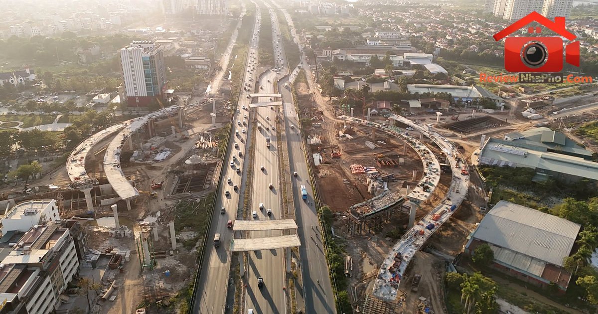 Tiến độ nút giao 2.400 tỷ vượt đại lộ Thăng Long