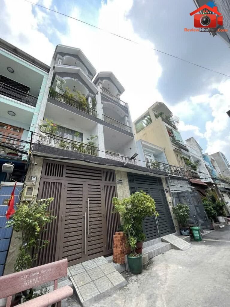 Review nhà phố Bình Hưng Hòa B Bình Tân TP.HCM diện tích 72m2 giá 5.6 tỷ