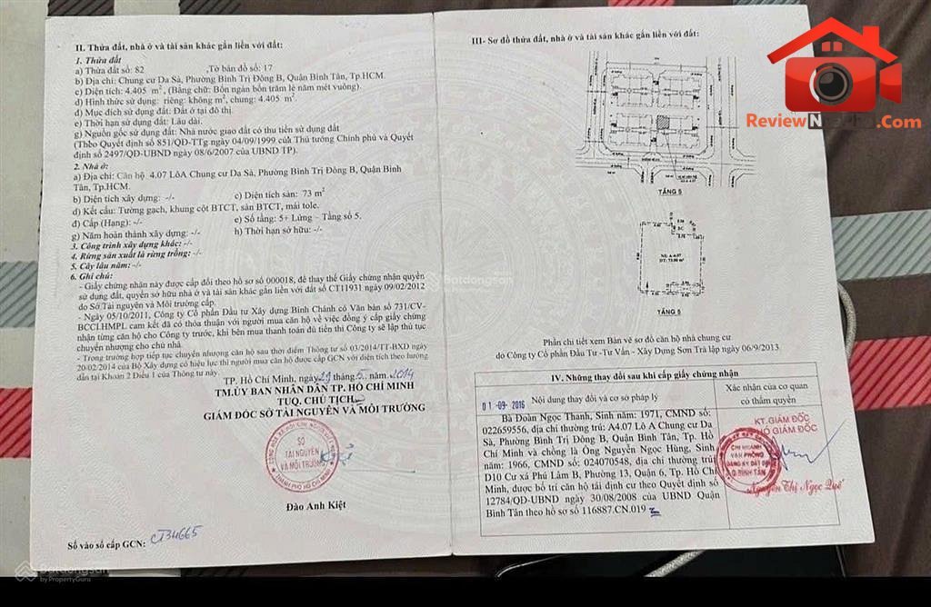 Review căn hộ Da Sà 73m2 giá 2.35 tỷ tại Quận Bình Tân TP.HCM
