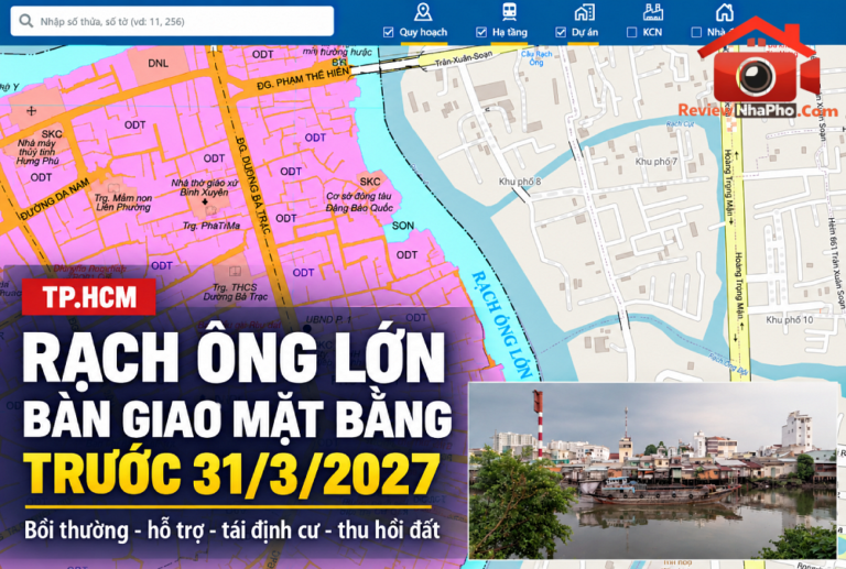 Dự án chỉnh trang đô thị khu vực rạch Ông Lớn TP.HCM
