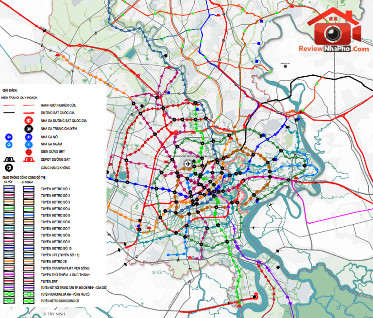 Cập nhật quy hoạch tổng thể TP.HCM: 5 cực động lực và 961 km metro