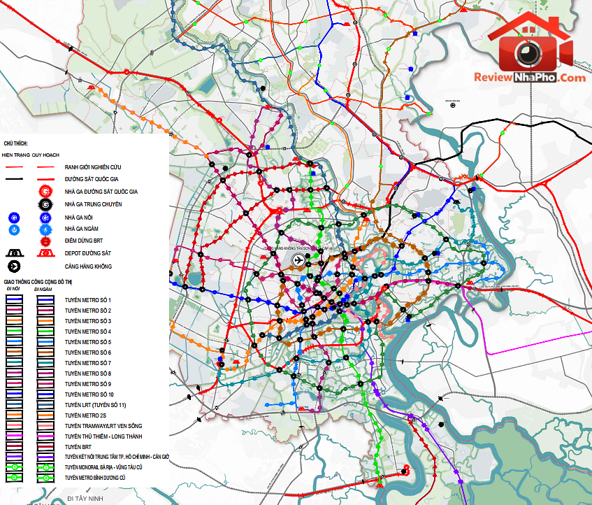 Cập nhật quy hoạch tổng thể TP.HCM: 5 cực động lực và 961 km metro