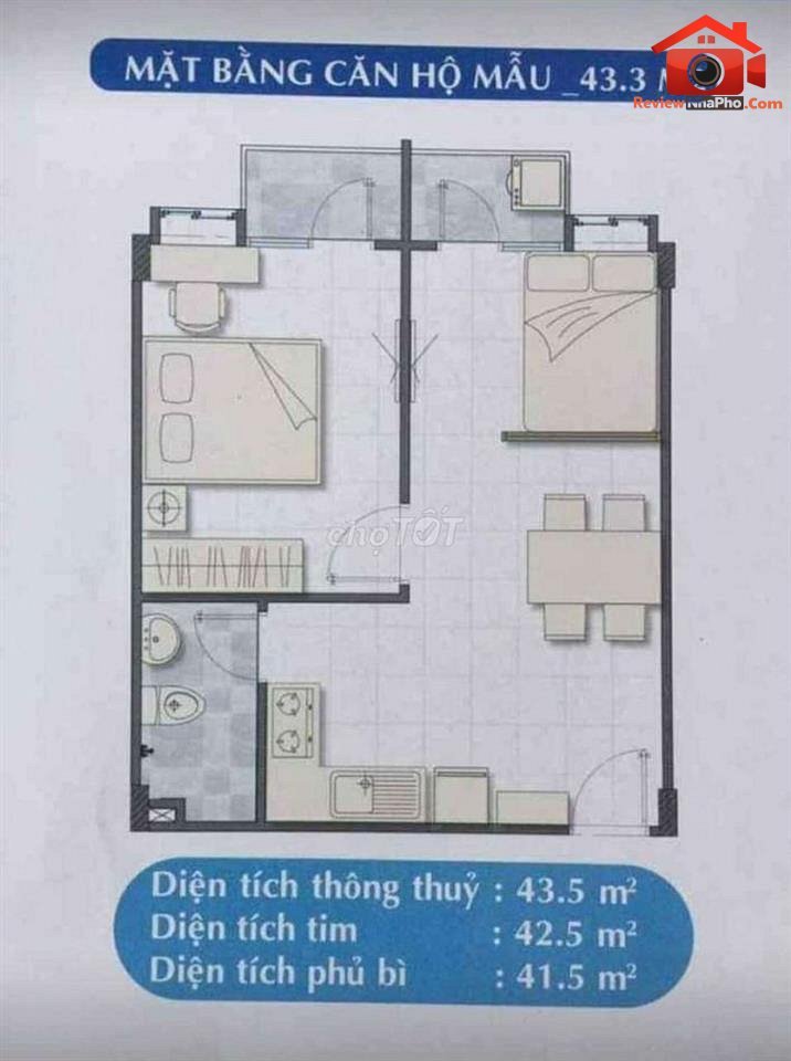 Review nhà phố Quận Bình Tân giá 860 triệu diện tích 43m2