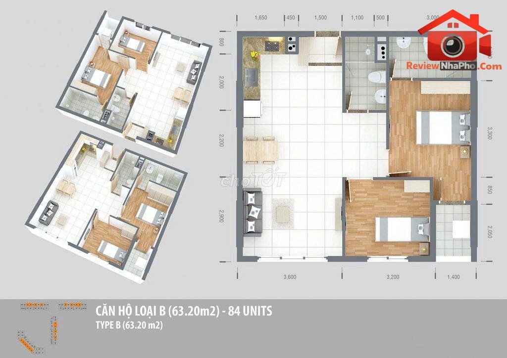 Review nhà phố Quận Bình Tân TP.HCM giá 2.65 tỷ, diện tích 63m²