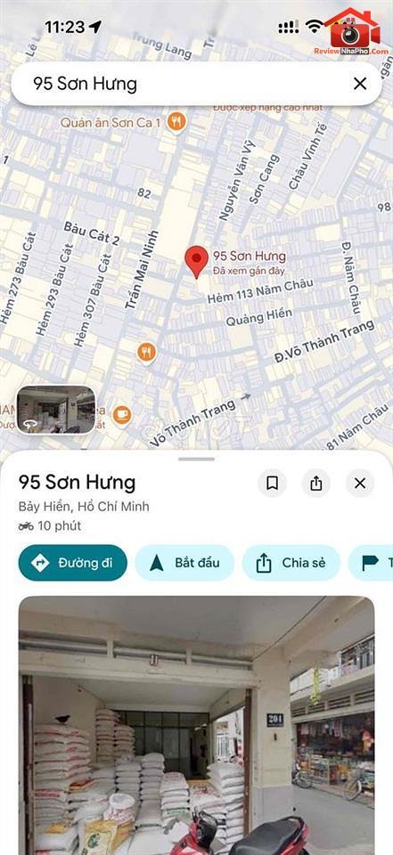 Nhà mặt tiền 58m2 gần chợ Bà Hoa, Quận Tân Bình, TP.HCM giá 8.48 tỷ