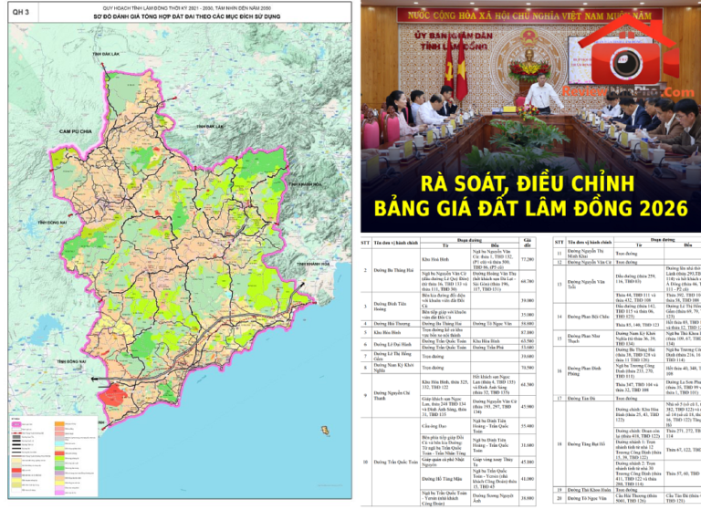 Cập nhật bảng giá đất Lâm Đồng 2026: Những thay đổi quan trọng