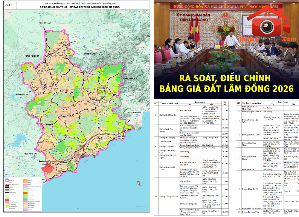 Cập nhật bảng giá đất Lâm Đồng 2026: Những thay đổi quan trọng