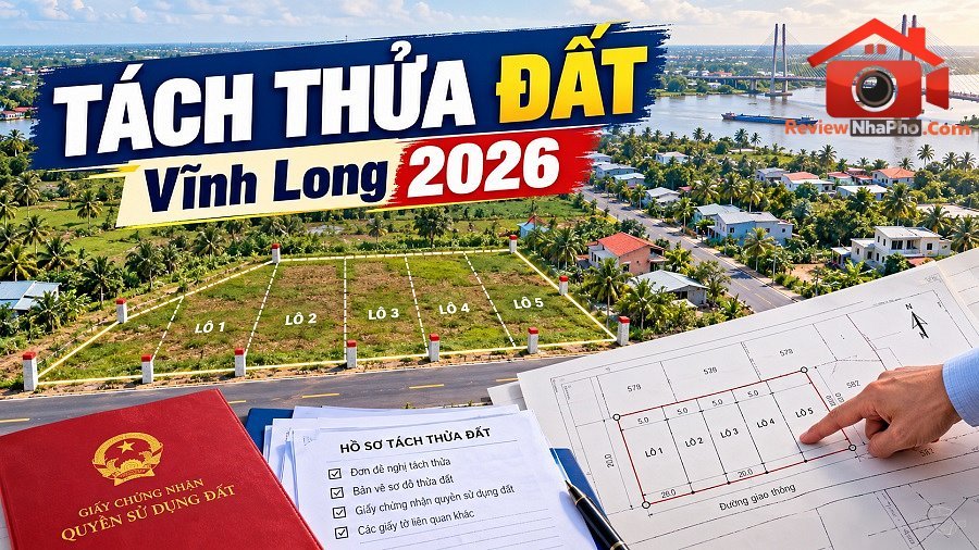 Vĩnh Long áp dụng quy định mới về tách thửa đất từ 7/11/2026