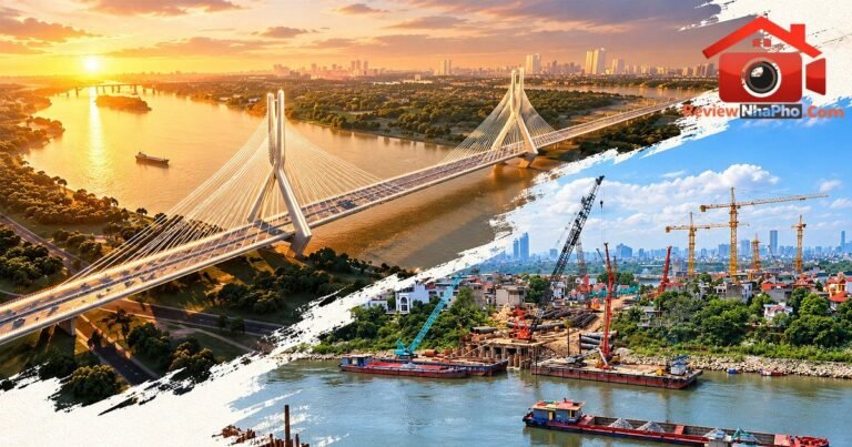 Cầu Tứ Liên: Tiến độ dự án vượt sông Hồng mới nhất