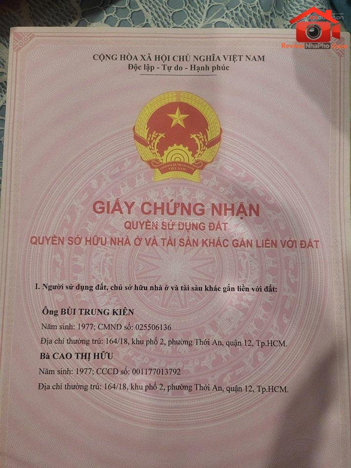 Review nhà đất sổ đỏ Quận Tân Bình TP.HCM – 68m2 chỉ 3.8 tỷ