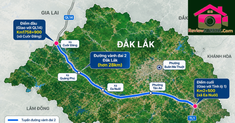 Điểm nổi bật từ dự án Vành đai 2 tại Đắk Lắk