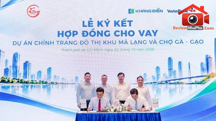 Khang Điền và VietinBank ký hợp đồng phát triển khu Mả Lạng
