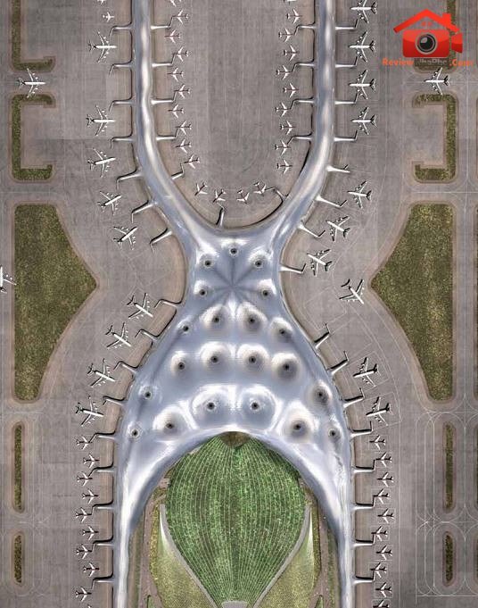 Phối cảnh sân bay Nuevo Aeropuerto Internacional de México. Nguồn: GACM