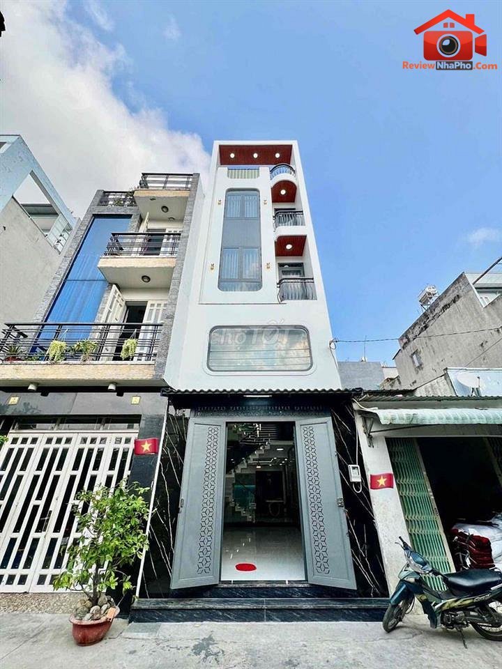 Review nhà phố Bình Hưng Hòa Quận Bình Tân TP.HCM 6.8 tỷ, 5PN