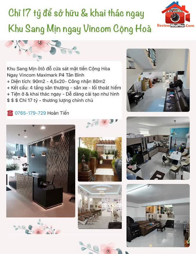 Review nhà phố Tân Bình TP.HCM, 90m², giá 17 tỷ sá… – Bán nhà mặt phố Quận Tân Bình – TP Hồ Chí Minh giá 10 – 20 tỷ