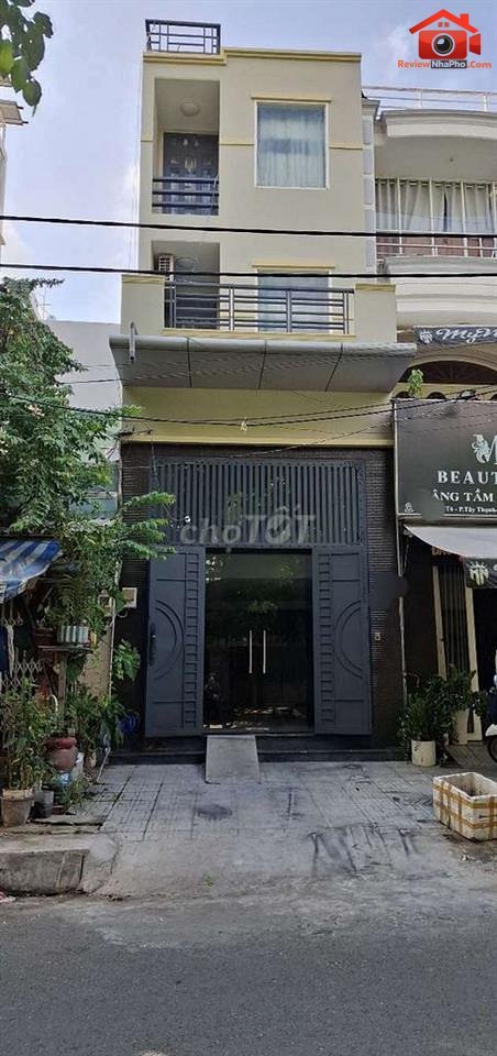 Review nhà phố Quận Tân Phú TP.HCM – Nhà 4 tầng mặt tiền đường nhựa 8m