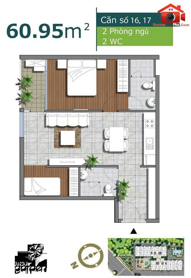 Review nhà phố quận Tân Phú 63m² An Gia Garden, 4 tỷ VND