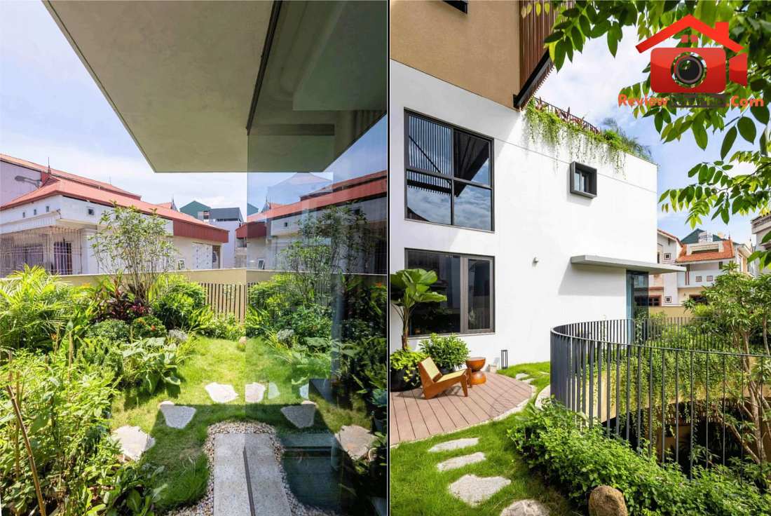 Nhà phố ba thế hệ tại Hà Đông: 3 khoảng vườn đan xen hóa giải khu đất hình lục giác- Ảnh 14. Nhà phố ba thế hệ tại Hà Đông: 3 khoảng vườn đan xen hóa giải khu đất hình lục giác- Ảnh 14.