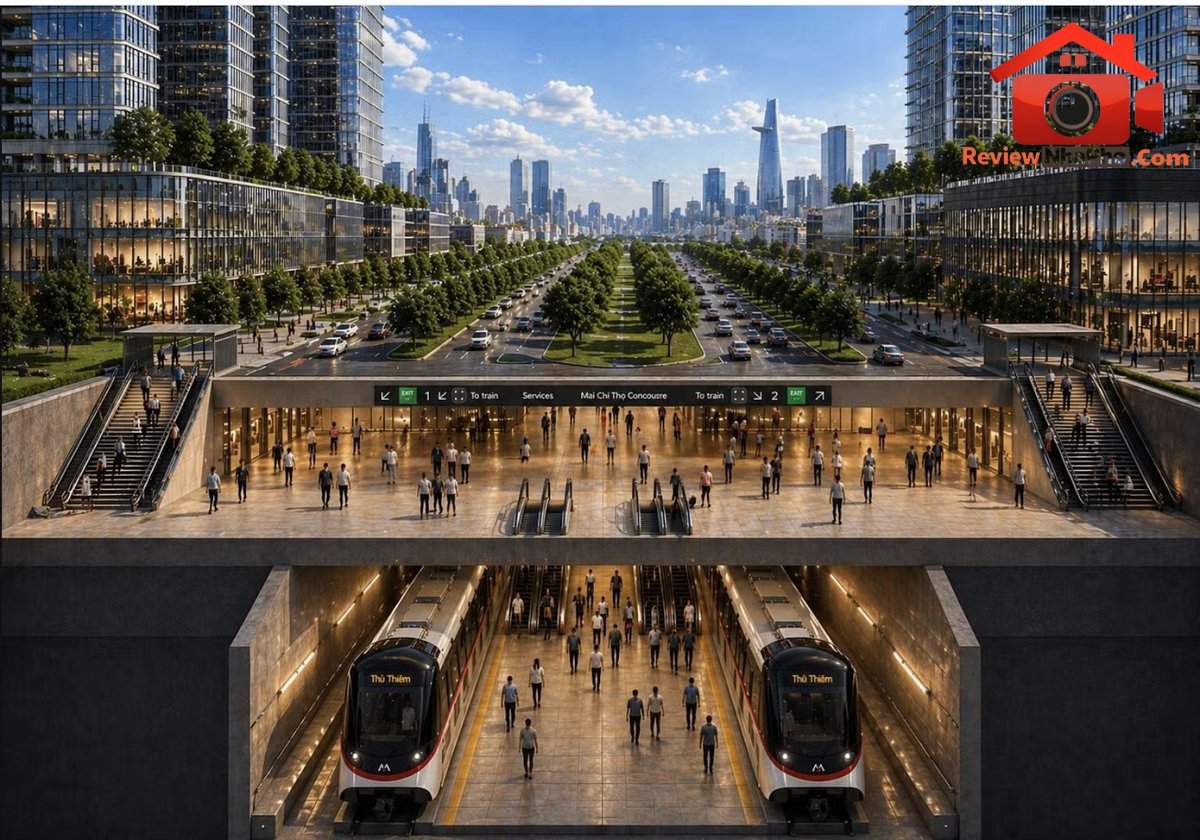 Phối cảnh tuyến metro Bến Thành - Thủ Thiêm. Ảnh: THACO Cần hơn 1.800 tỷ để giải phóng mặt bằng cho metro Bến Thành - Thủ Thiêm - Ảnh 1.