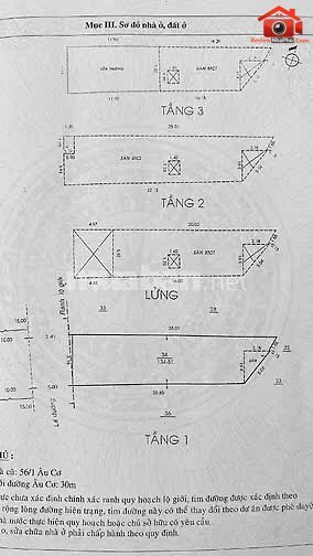 Bán nhà mặt tiền 36 Âu Cơ phường 9 quận Tân Bình TP.HCM – Đầu tư sinh lời