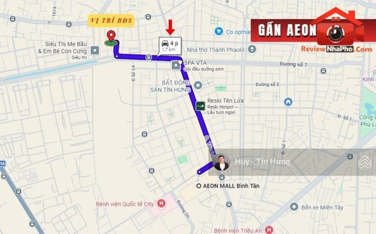 Review nhà phố Đường Tên Lửa Bình Trị Đông B Quận Bình Tân TP.HCM giá 7.6 tỷ