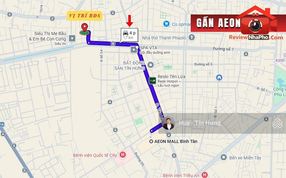 Review nhà phố Đường Tên Lửa Bình Trị Đông B Quận Bình Tân TP.HCM giá 7.6 tỷ