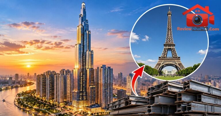 Sự ấn tượng của Landmark 81 với 52.000 tấn thép